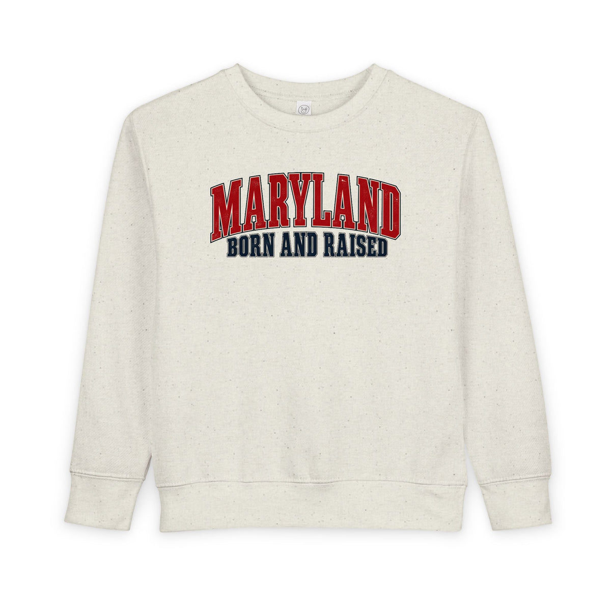 Maryland Born and Raised Chesapeake Heritage Unisex Toddler Sweatshirt