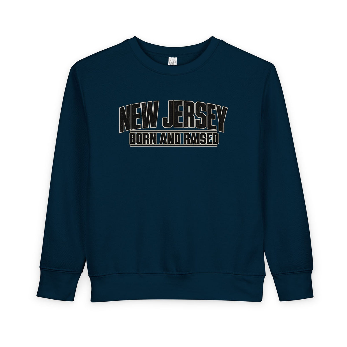 New Jersey Born and Raised Modern Streetwear Unisex Toddler Sweatshirt