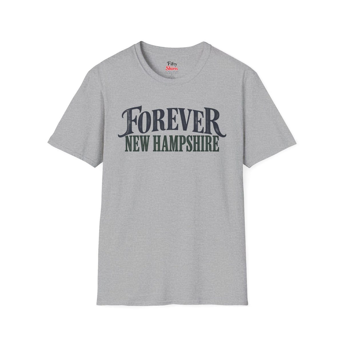 Forever New Hampshire Unisex Softstyle T Shirt State Name Graphic Tee