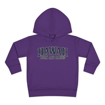 Hawaii Born and Raised Local Pride Unisex Toddler Pullover Fleece Hoodie