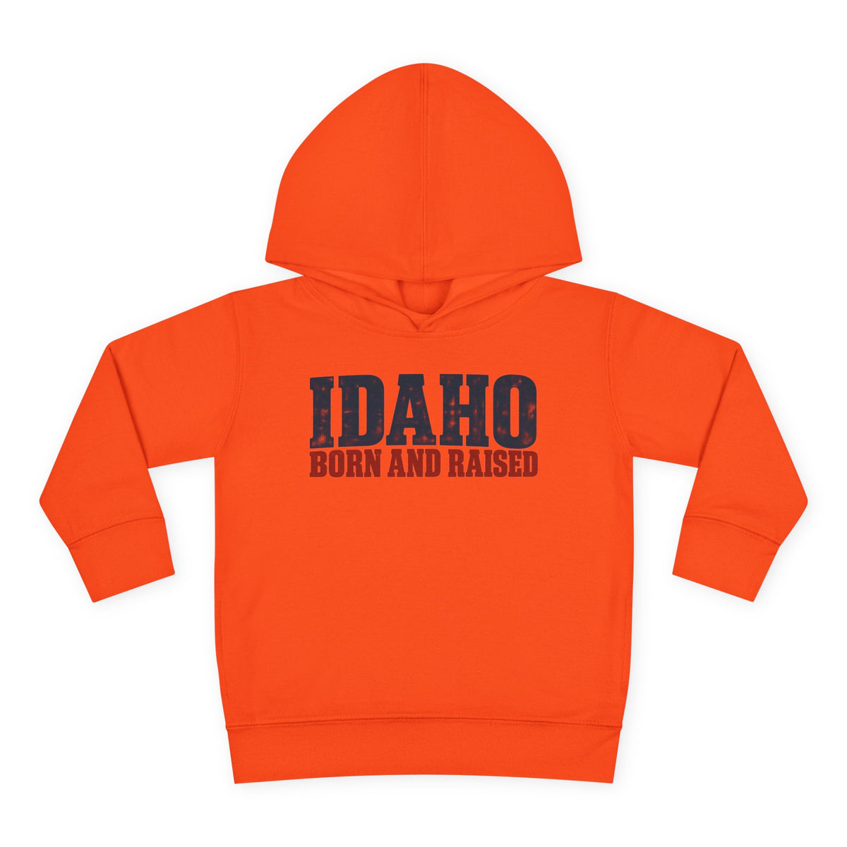 Idaho Born and Raised Rustic Americana Unisex Toddler Pullover Fleece Hoodie
