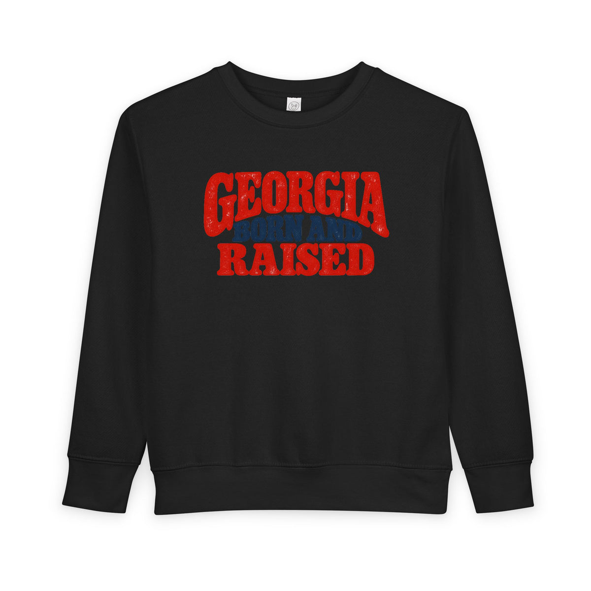 Georgia Born and Raised Retro Unisex Toddler Sweatshirt