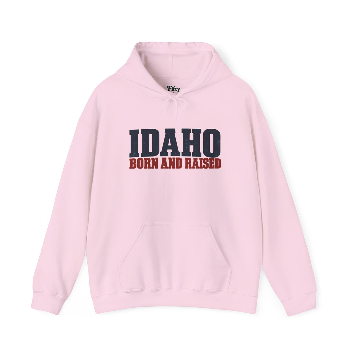 Idaho Born and Raised Rustic Americana Unisex Hoodie Graphic