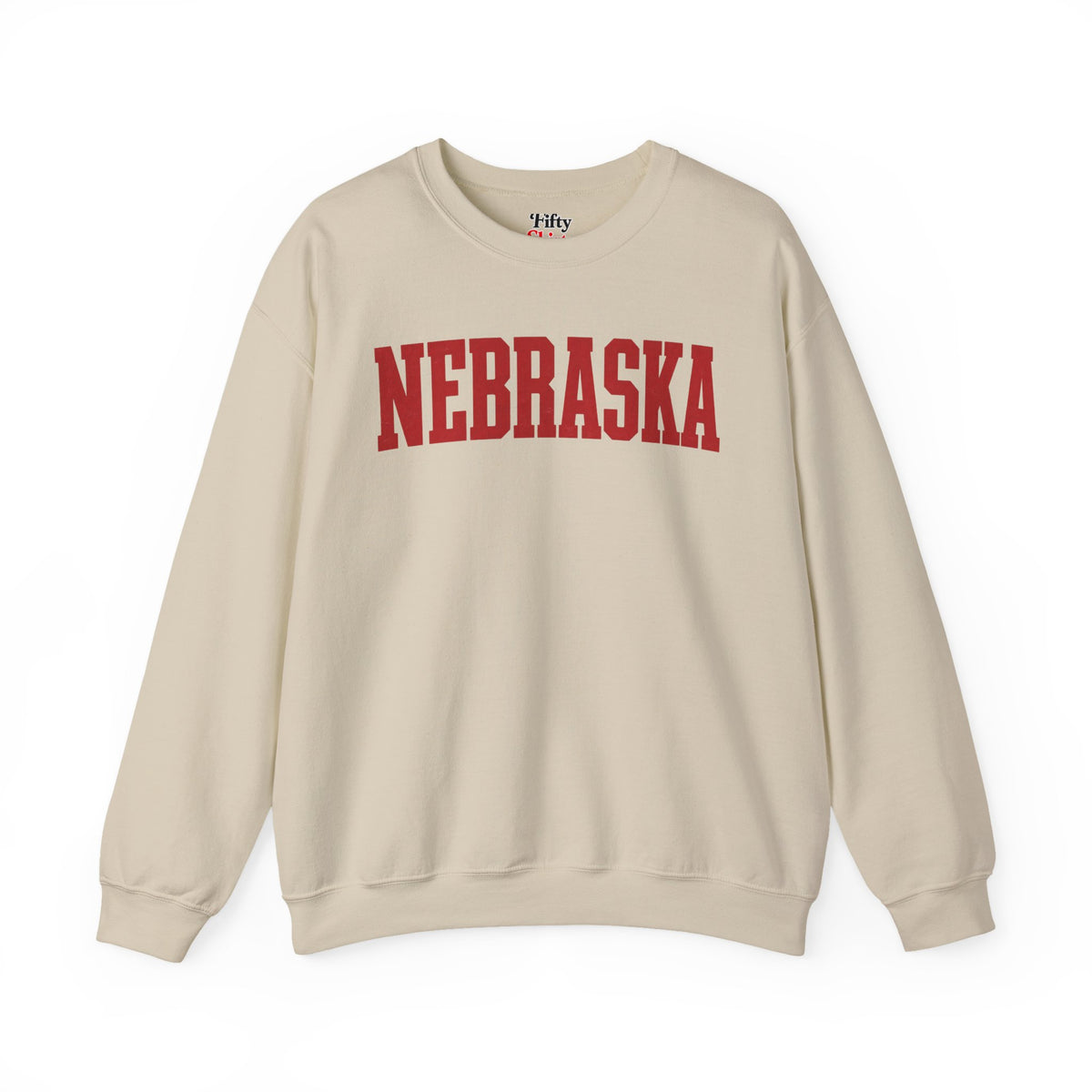 Nebraska Unisex Crewneck Sweatshirt State Name Graphic