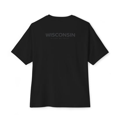 Wisconsin All State In God We Trust Unisex Casual Oversized Boxy Tee