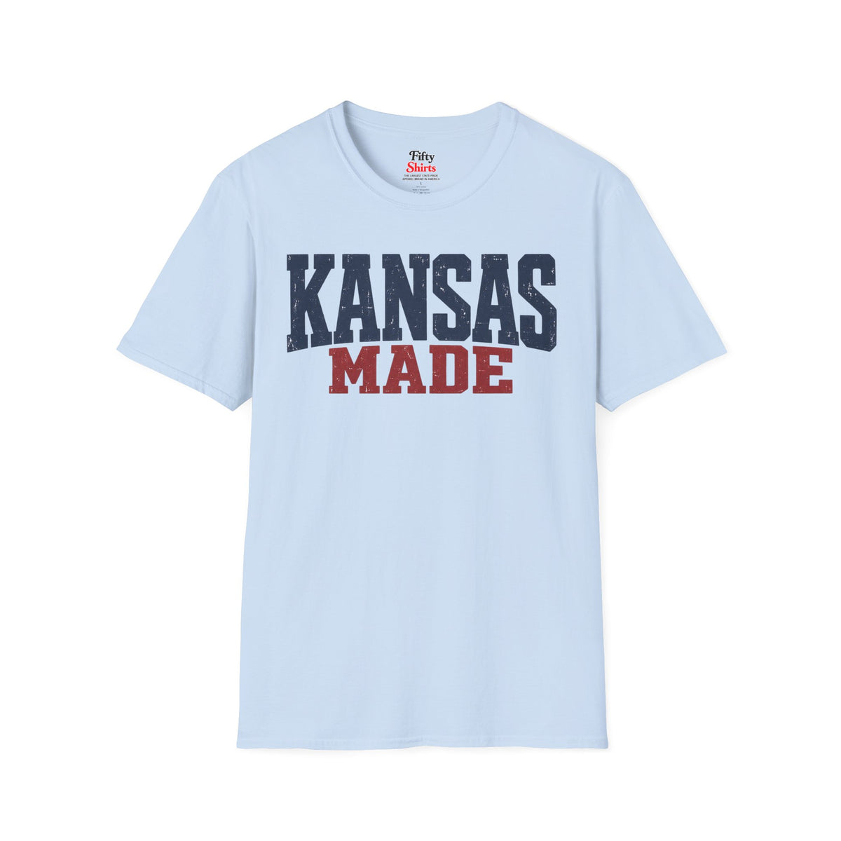 Kansas Made Unisex Softstyle T Shirt State Name Graphic Tee