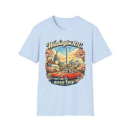 Washington D.C. Road Trip Unisex Softstyle T Shirt State Pride Graphic Tee Collections FS03