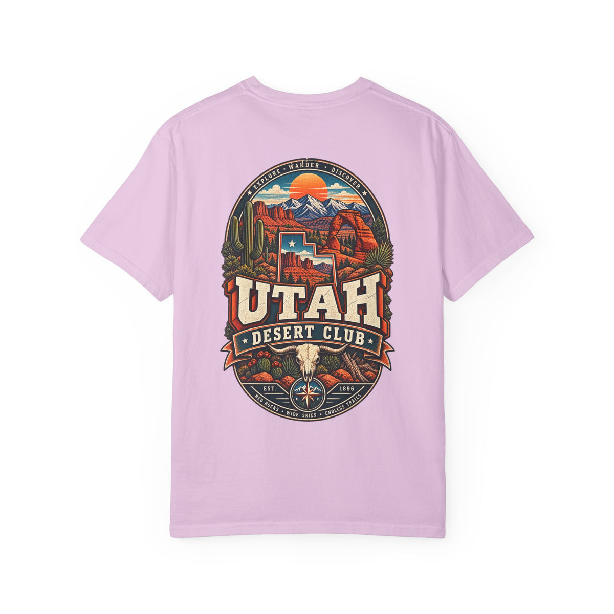 Utah Desert Club Unisex Comfort Color 1717 Streetwear Graphic Tee