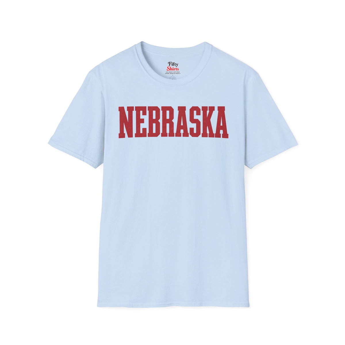 Nebraska Unisex Softstyle T Shirt State Name Graphic Tee