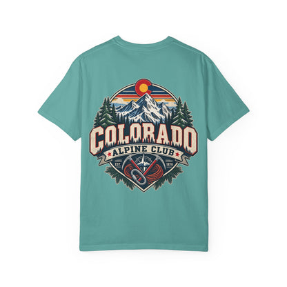 Colorado Alpine Club  Unisex Comfort Color 1717 Streetwear Graphic Tee