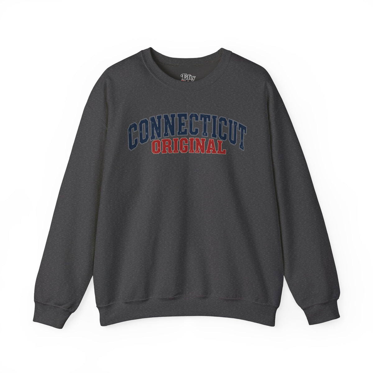 Connecticut Original Unisex Crewneck Sweatshirt State Name Graphic