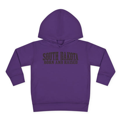 South Dakota Born and Raised Western Heritage Unisex Toddler Pullover Fleece Hoodie