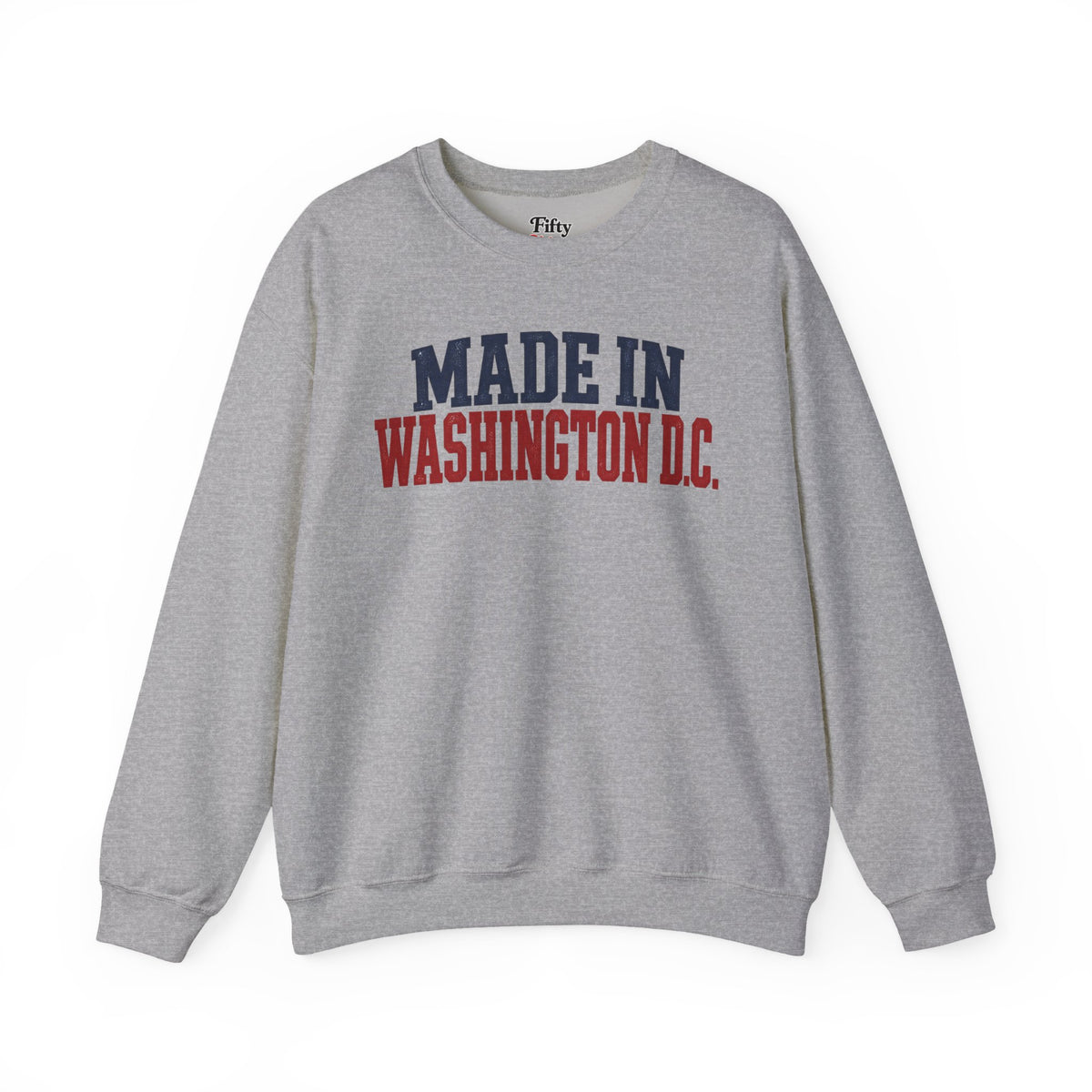 Made in Washington DC Unisex Crewneck Sweatshirt State Name Graphic