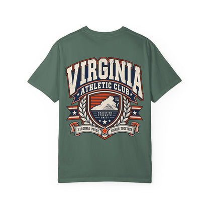 Virginia Athletic Club Unisex Comfort Color 1717 Streetwear Graphic Tee