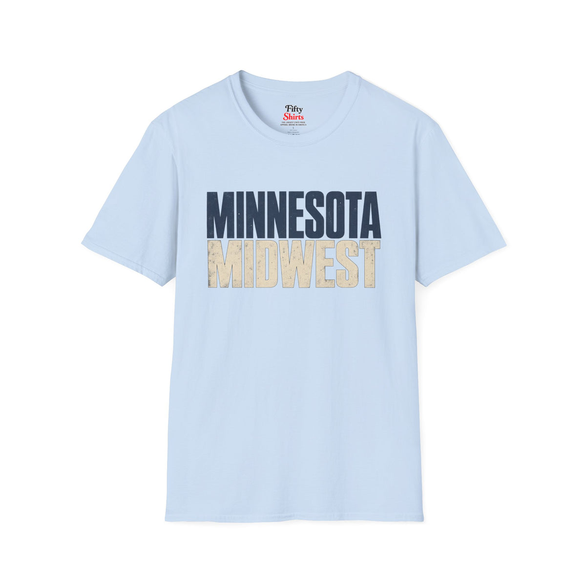 Minnesota Midwest Unisex Softstyle T Shirt State Name Graphic Tee