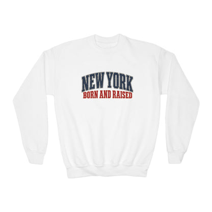 New York Born and Raised Classic Heritage Unisex Crewneck Sweatshirt Graphic