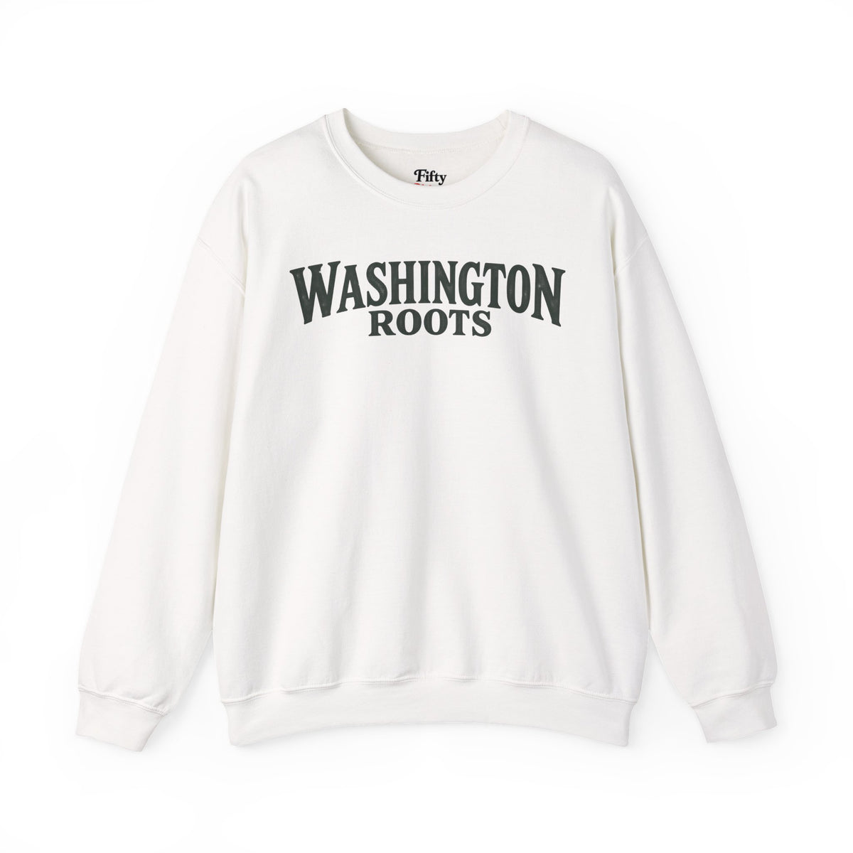 Washington Roots Unisex Crewneck Sweatshirt State Name Graphic