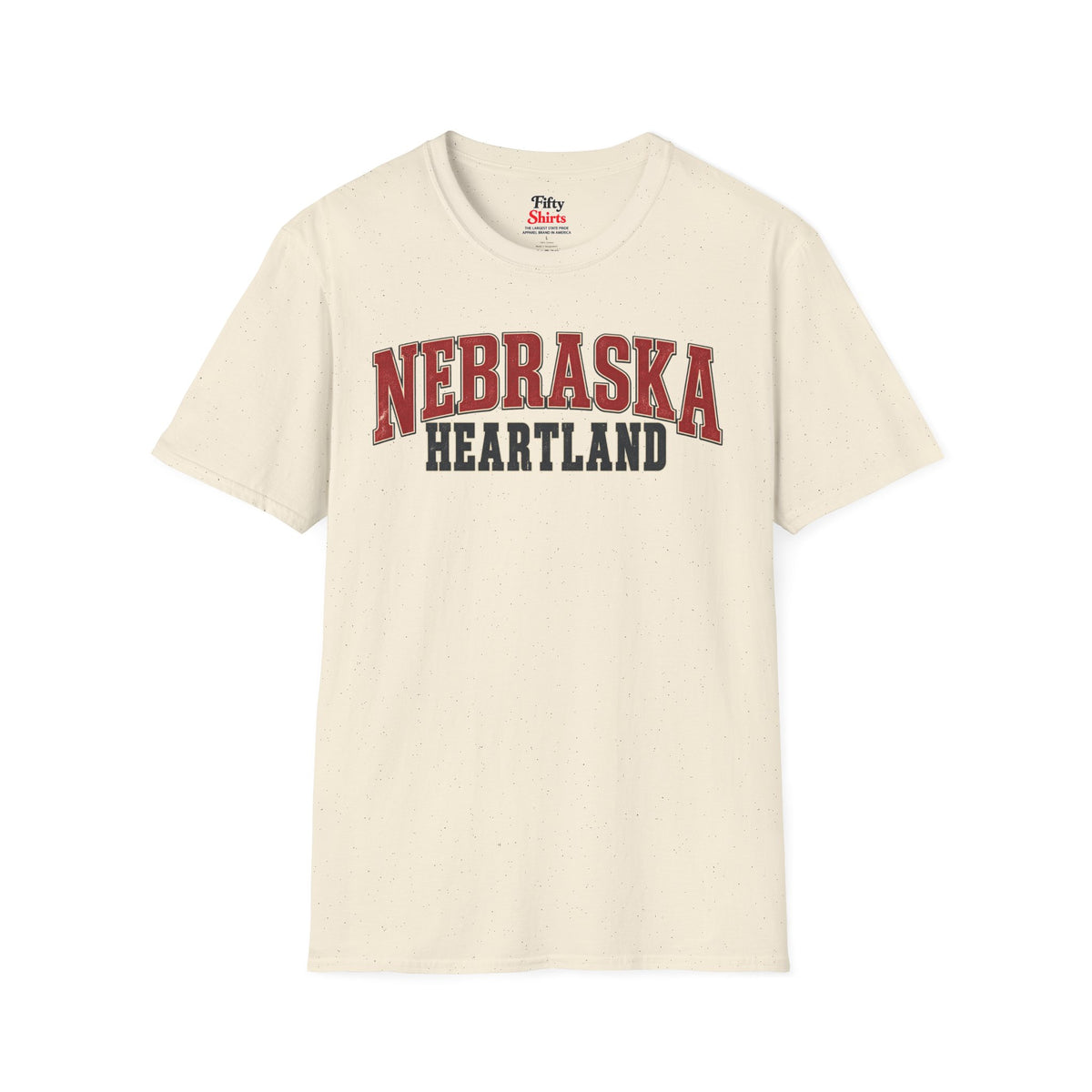 Nebraska Heartland Unisex Softstyle T Shirt State Name Graphic Tee