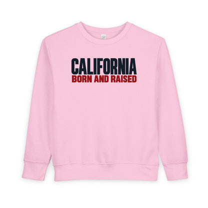 California Born and Raised Minimal Modern Unisex Toddler Sweatshirt