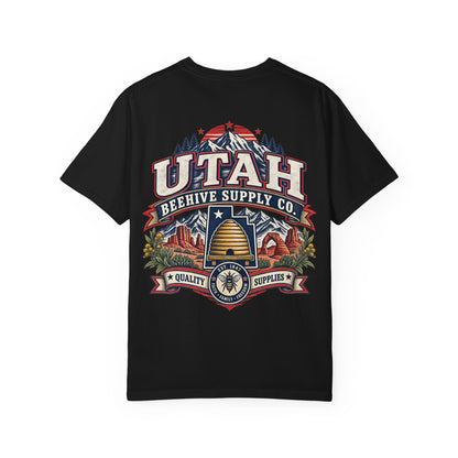 Utah Beehive Supply Co Unisex Comfort Color 1717 Streetwear Graphic Tee