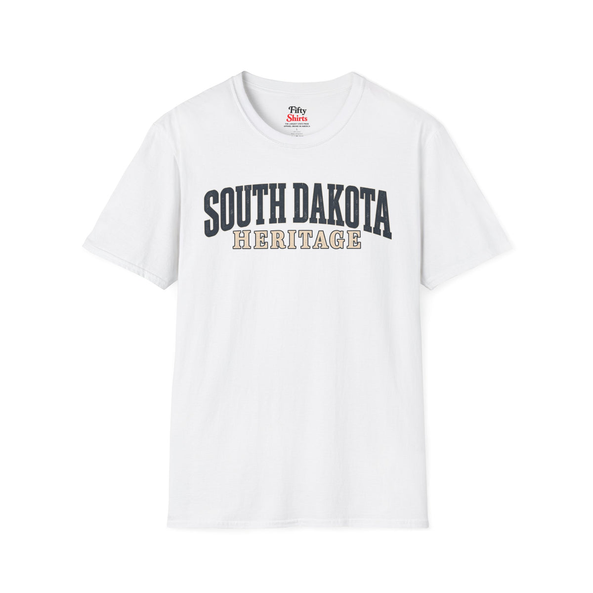 South Dakota Heritage Unisex Softstyle T Shirt State Name Graphic Tee