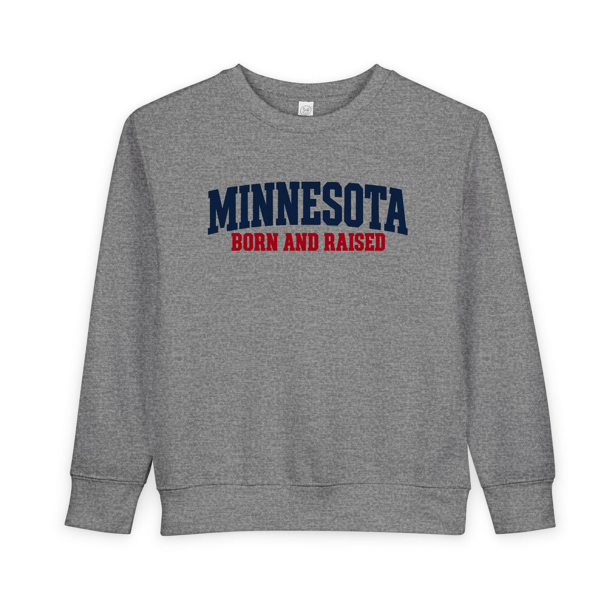 Minnesota Born and Raised Minimal Heritage Unisex Toddler Sweatshirt