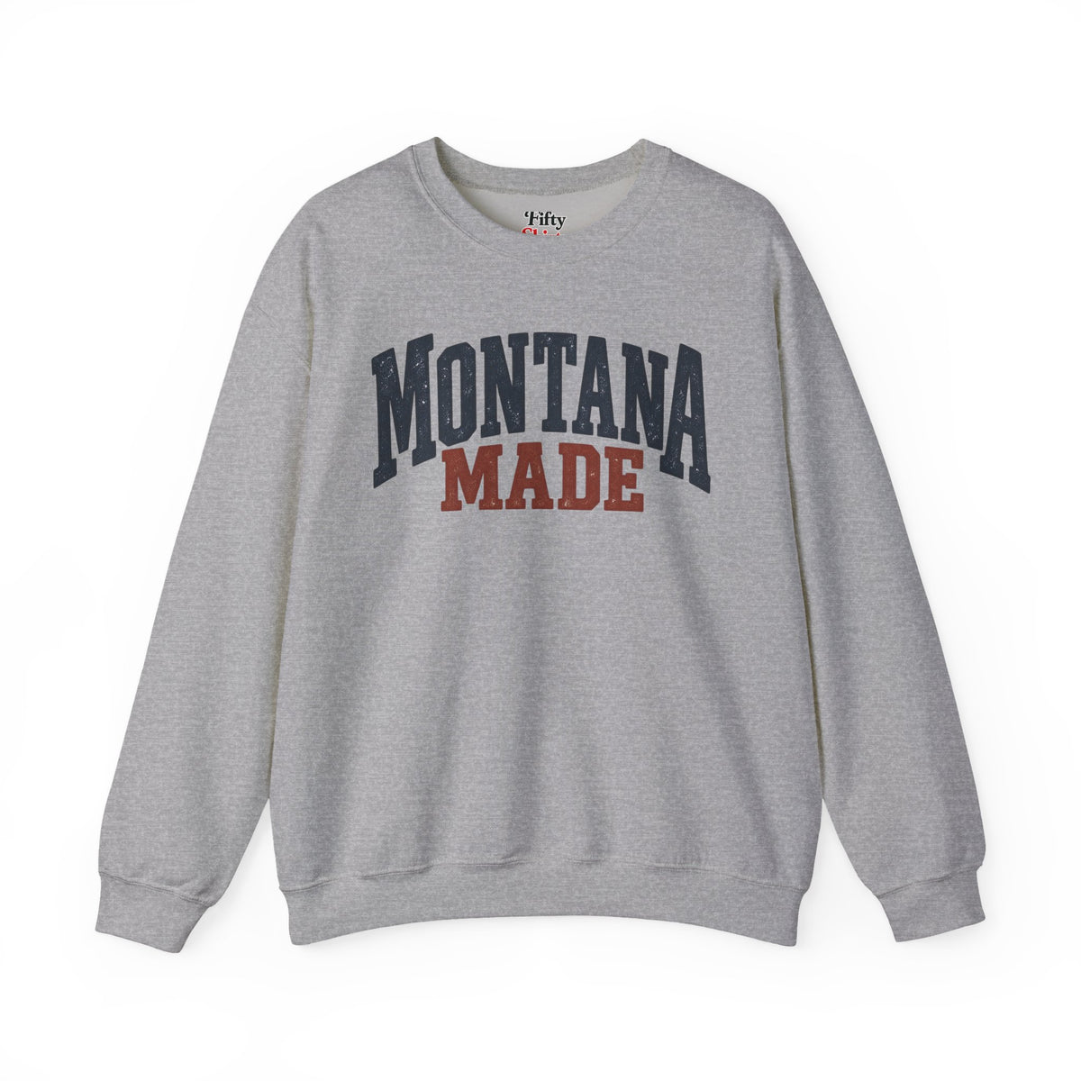 Montana Made Unisex Crewneck Sweatshirt State Name Graphic