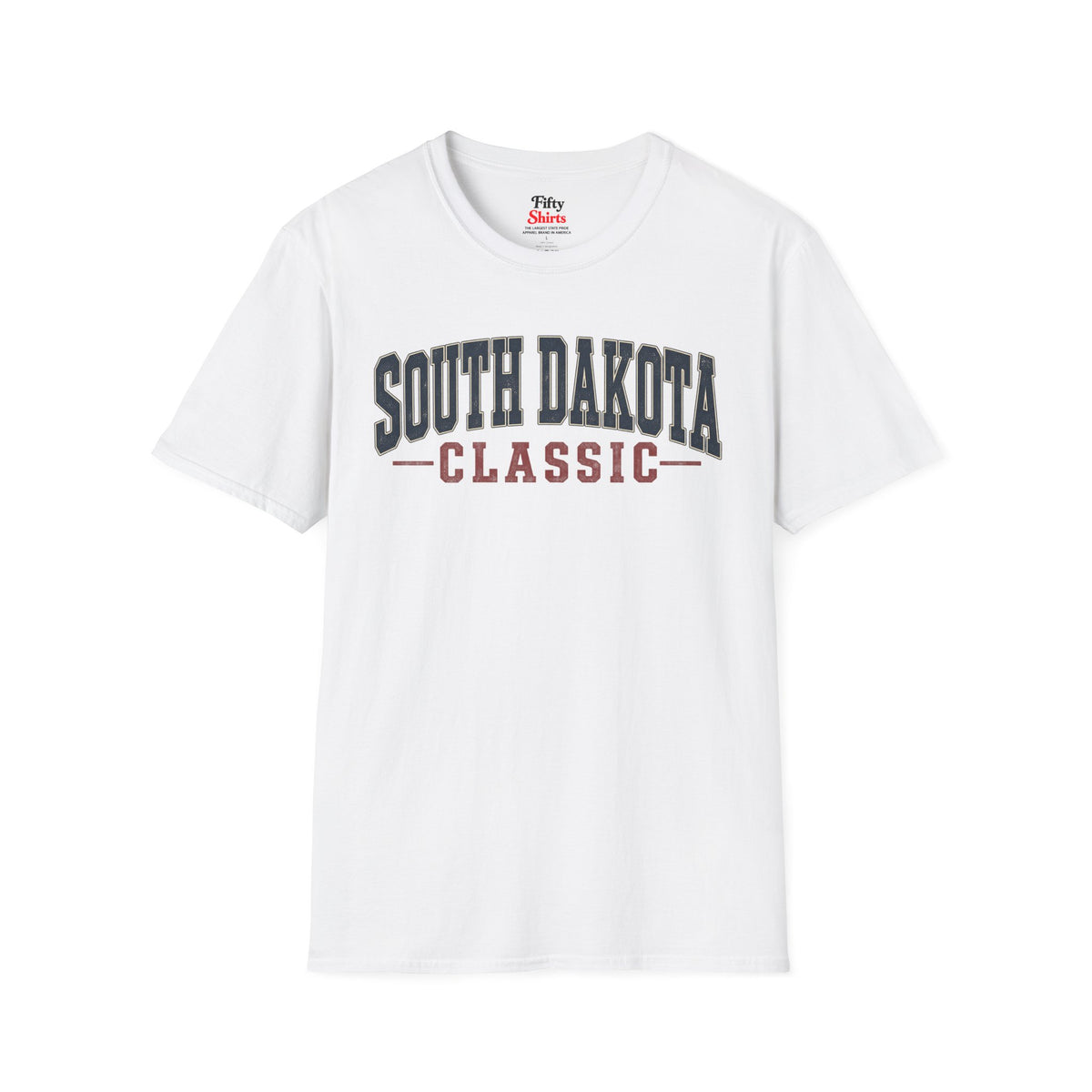 South Dakota Classic Unisex Softstyle T Shirt State Name Graphic Tee