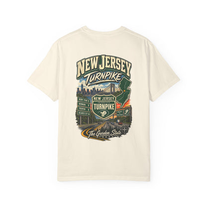 New Jersey Turnpike Unisex Comfort Color 1717 Streetwear Graphic Tee
