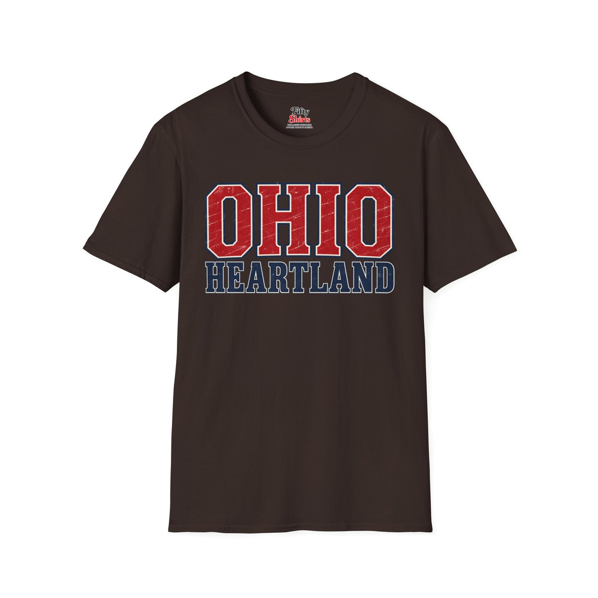 Ohio Heartland Unisex Softstyle T Shirt State Name Graphic Tee