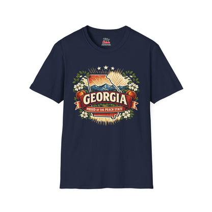 Georgia State Pride Unisex Softstyle T Shirt State Pride Graphic Tee Collections FS03