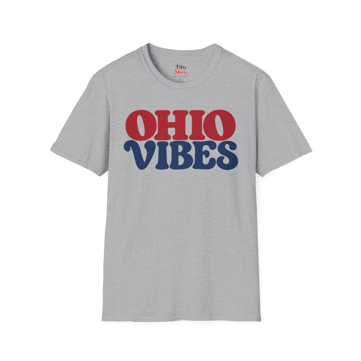 Ohio Vibes Unisex Softstyle T Shirt State Name Graphic Tee