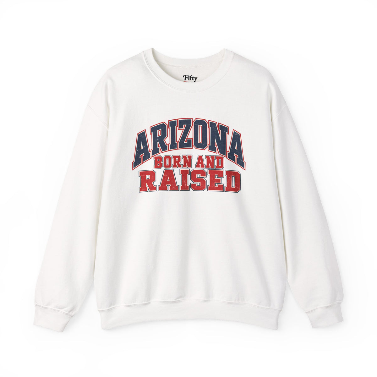 Arizona Born and Raised Vintage Athletic Unisex Sweatshirt Graphic