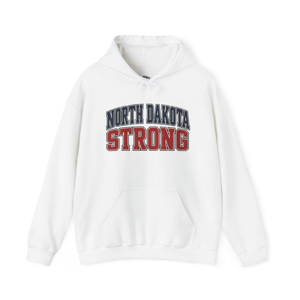 North Dakota Strong Unisex Hoodie State Name Graphic