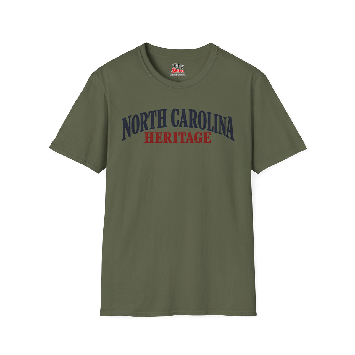 North Carolina Heritage Unisex Softstyle T Shirt State Name Graphic Tee