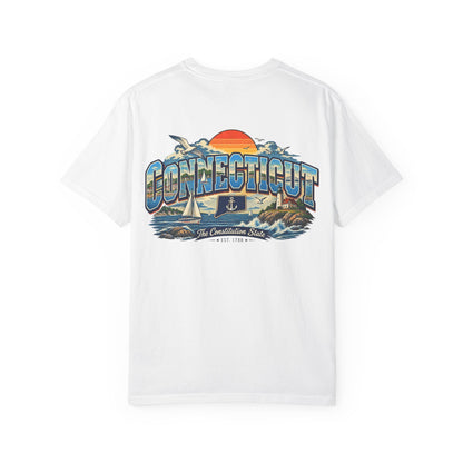 Connecticut Coastline  Unisex Comfort Color 1717 Streetwear Graphic Tee