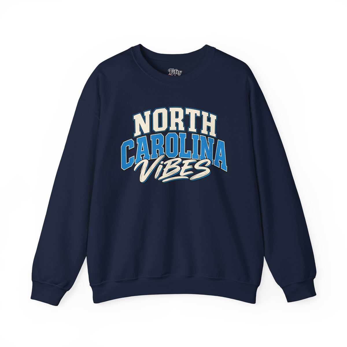 North Carolina Vibes Unisex Crewneck Sweatshirt State Name Graphic