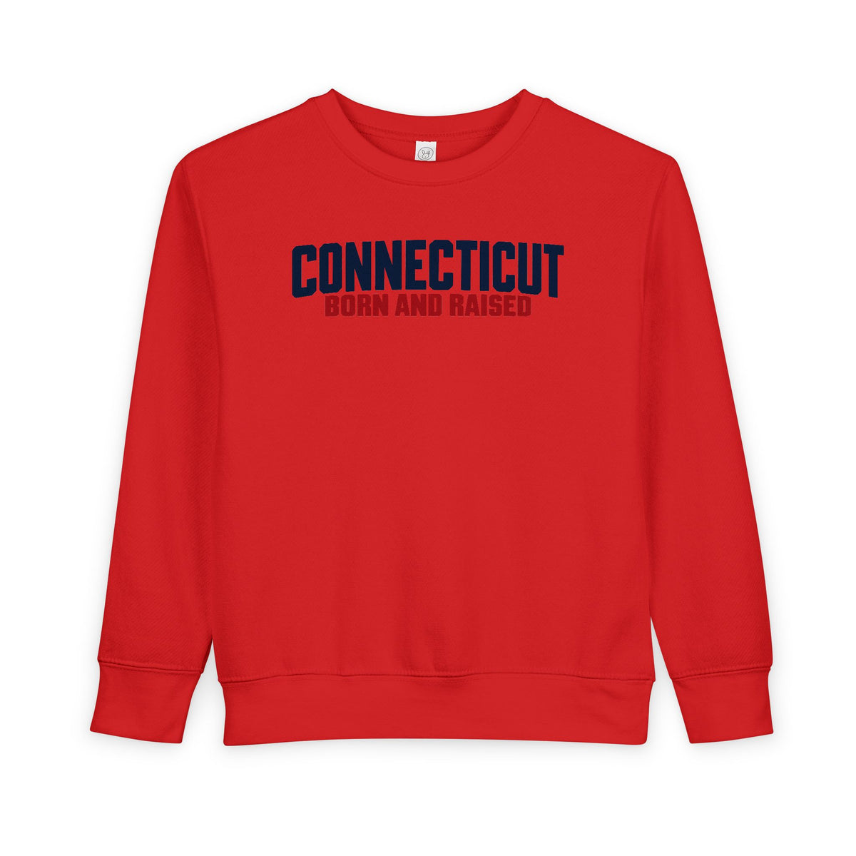 Connecticut Born and Raised Minimal Heritage Unisex Toddler Sweatshirt