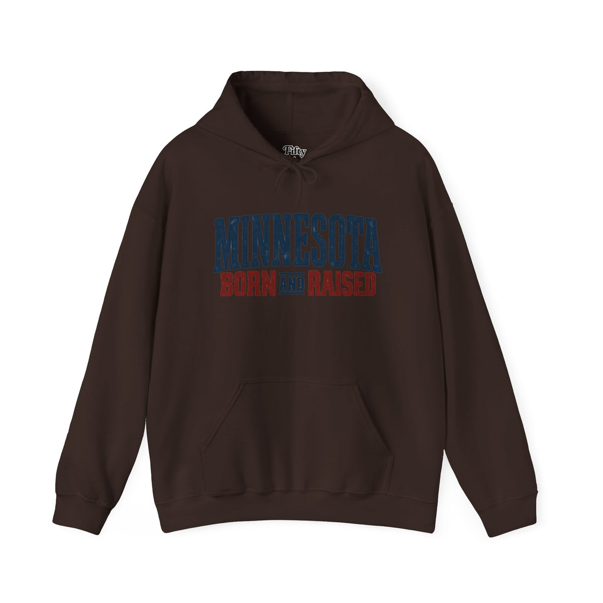 Minnesota Born and Raised Rustic Americana Unisex Hoodie Graphic