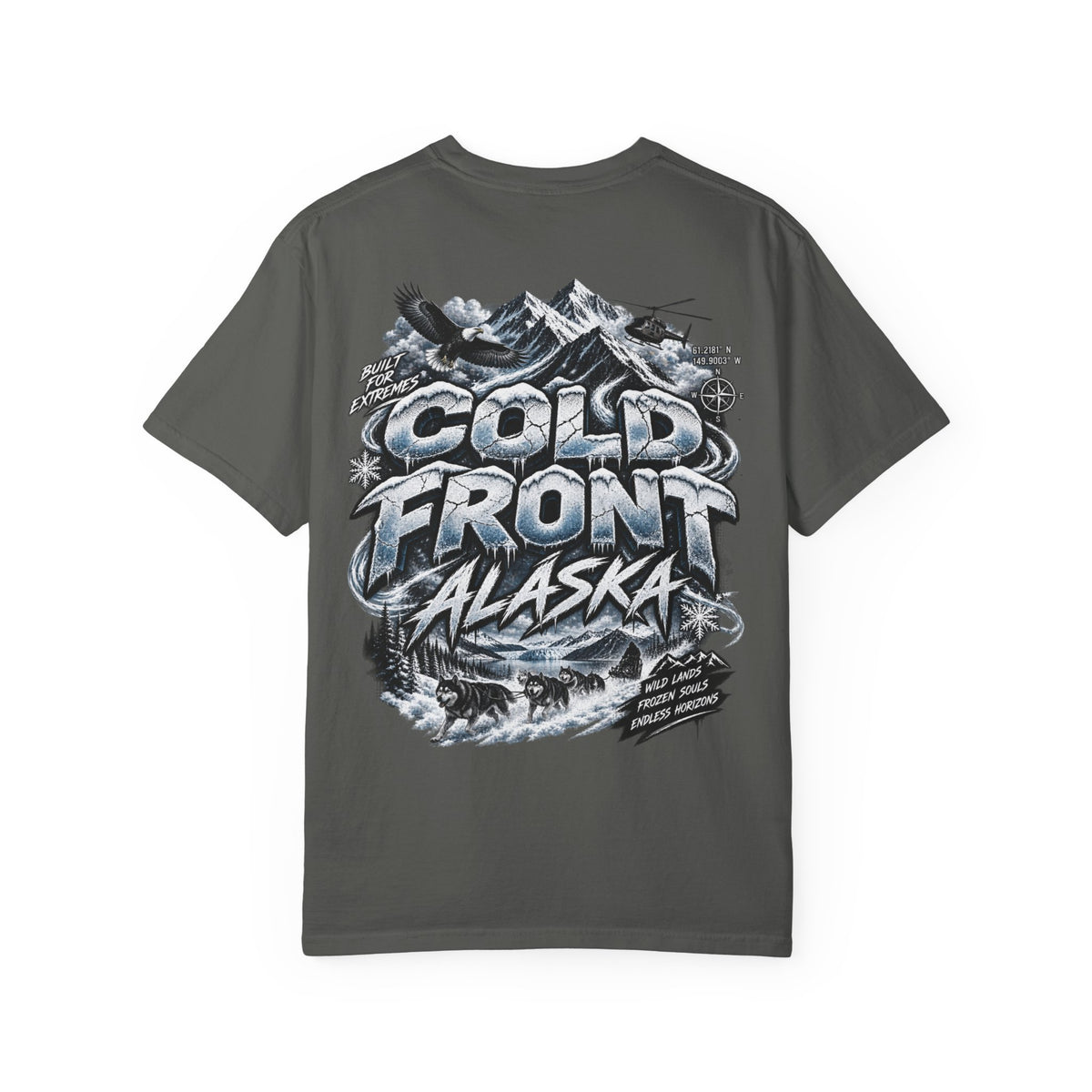 Alaska Cold Front  Unisex Comfort Color 1717 Streetwear Graphic Tee