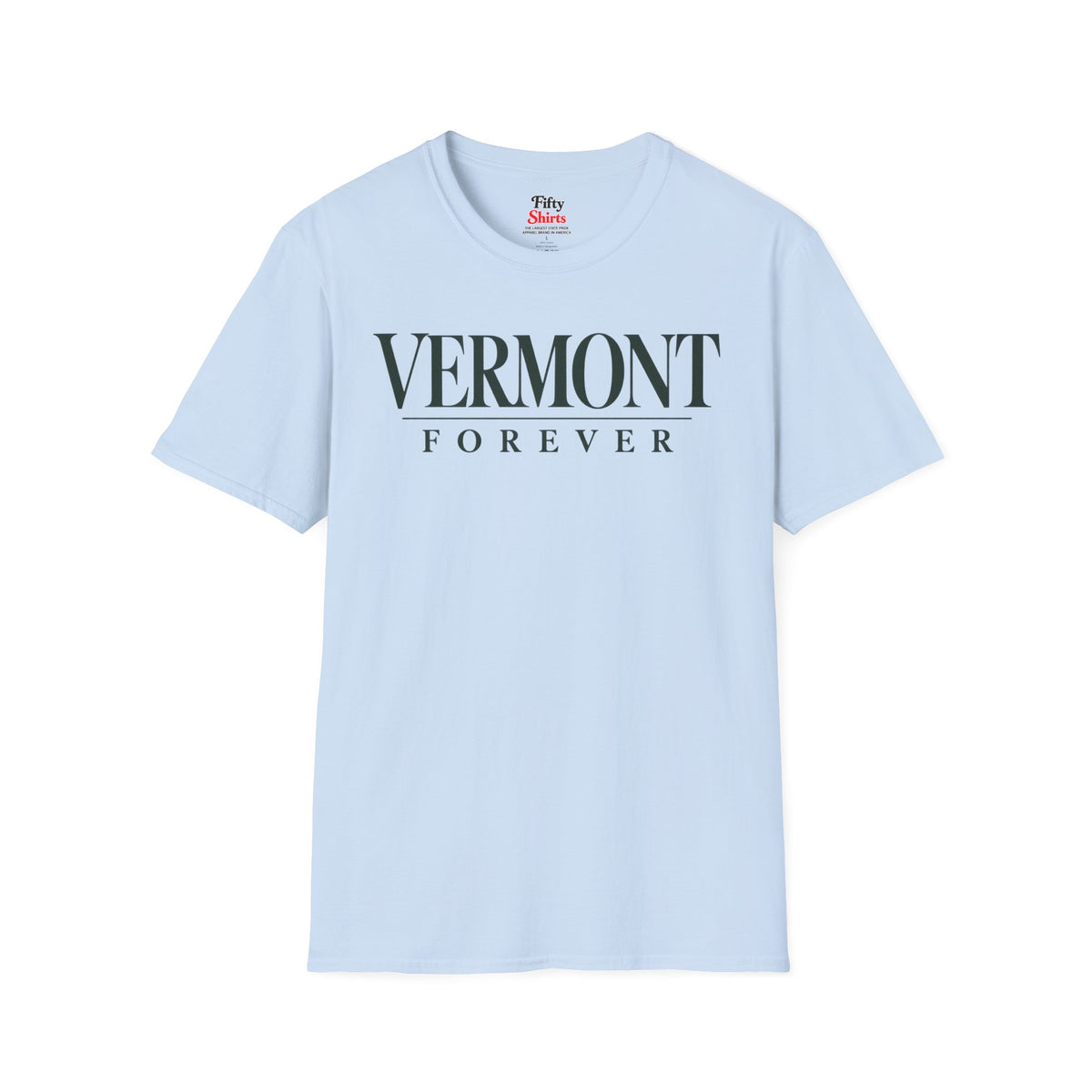Vermont Forever Unisex Softstyle T Shirt State Name Graphic Tee