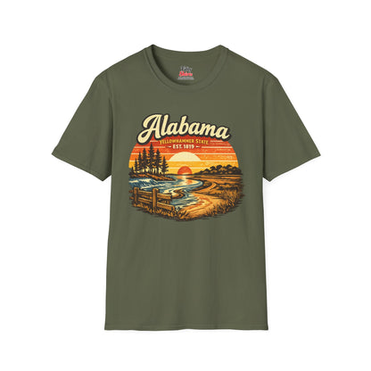 Alabama Southern Sunset Unisex Softstyle T Shirt State Pride Graphic Tee Collections FS03