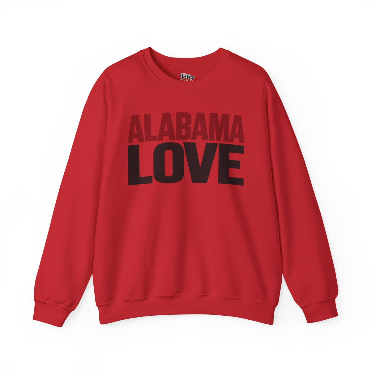 Alabama Love Unisex Crewneck Sweatshirt State Name Graphic