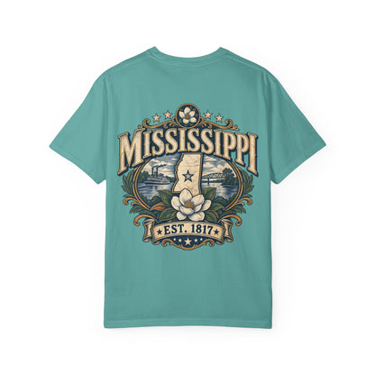 Mississippi Established 1817 Unisex Comfort Color 1717 Streetwear Graphic Tee