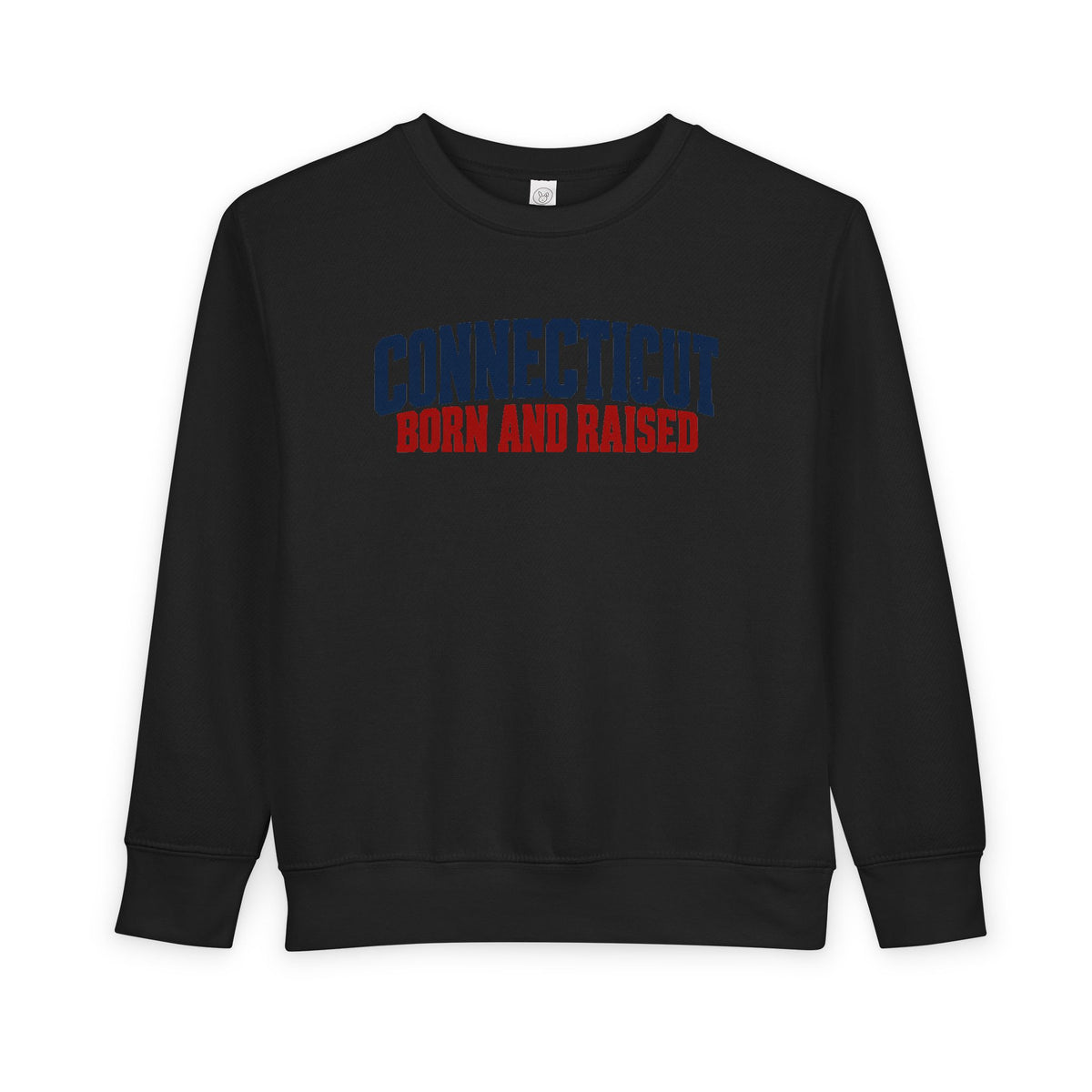 Connecticut Born and Raised Bold Workwear Heritage Unisex Toddler Sweatshirt