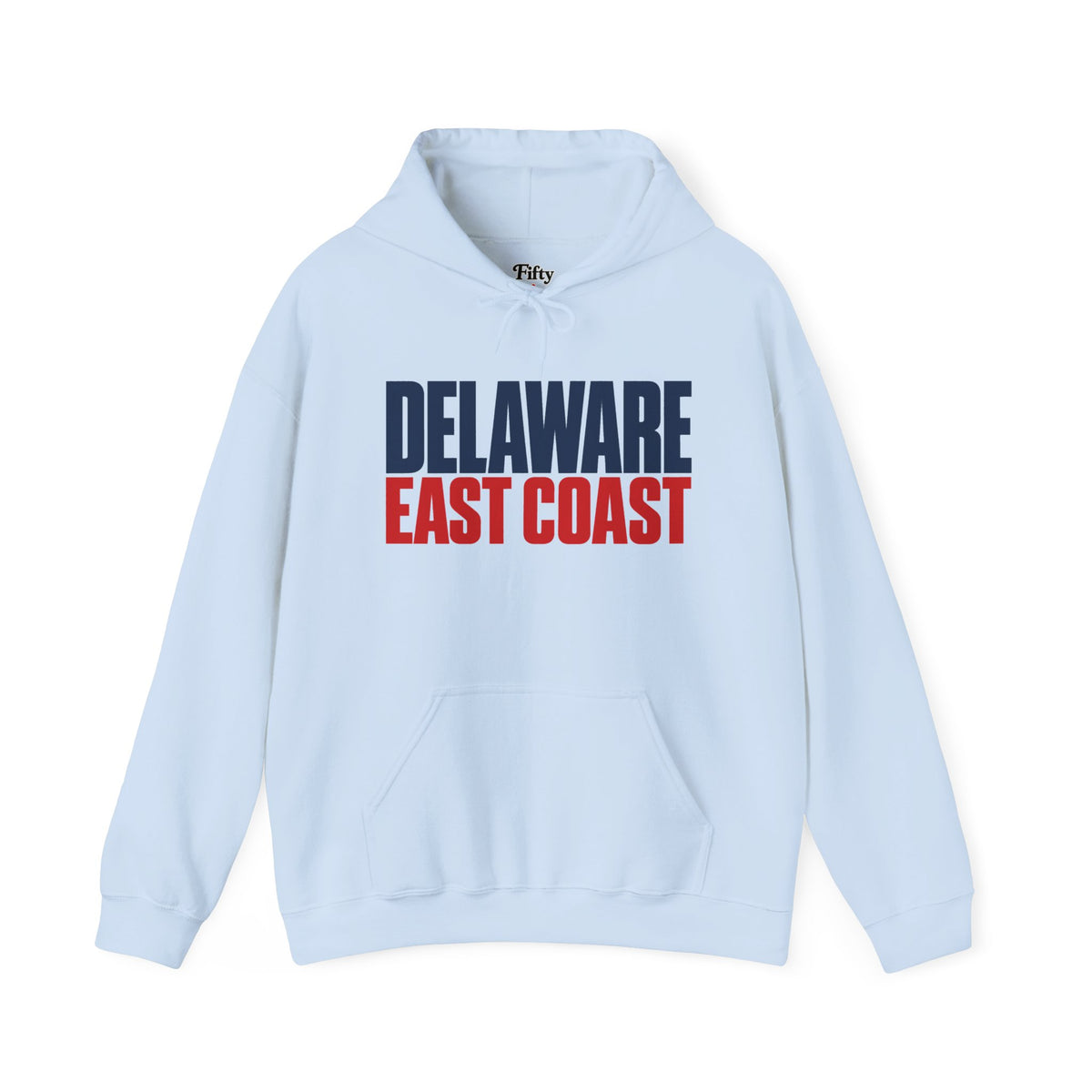 Delaware East Coast Unisex Hoodie State Name Graphic
