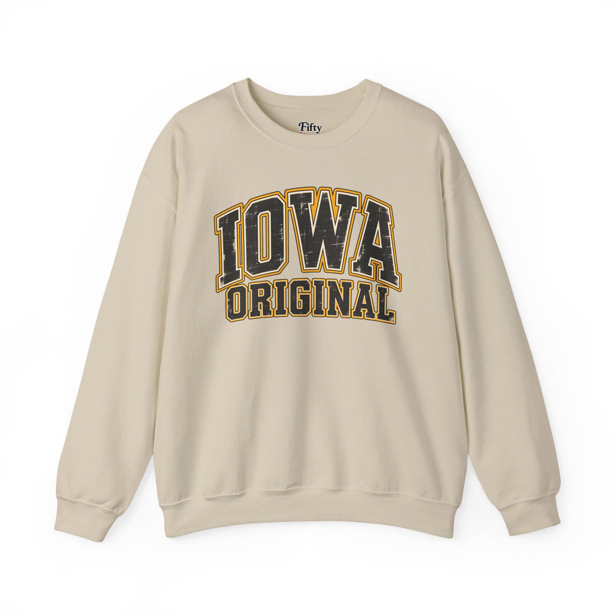 Iowa Original Unisex Crewneck Sweatshirt State Name Graphic