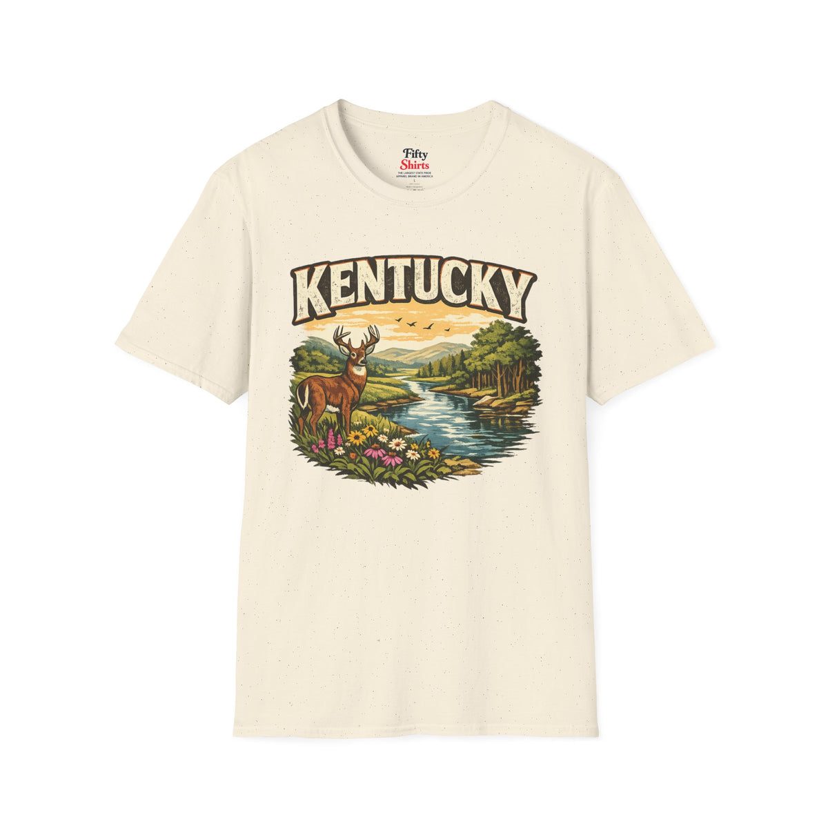 Kentucky Wildlife Unisex Softstyle T Shirt State Pride Graphic Tee Collections FS03