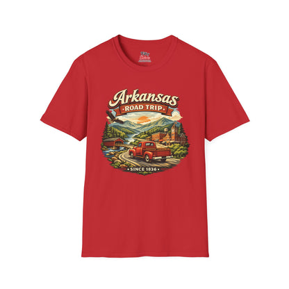 Arkansas Roadtrip Unisex Softstyle T Shirt State Pride Graphic Tee Collections FS03