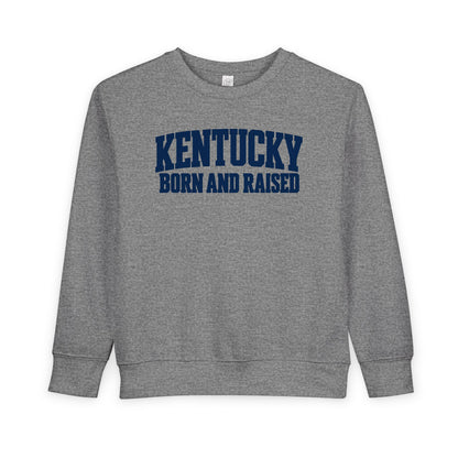 Kentucky Born and Raised  Modern Heritage Unisex Toddler Sweatshirt